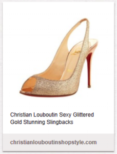 Pinterest ad for Christian Louboutin Slingbacks